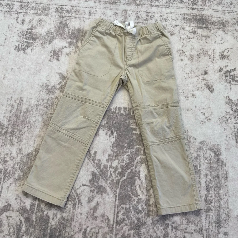 Cat and Jack Boys Gray‎ Long Sleeve Shirt and Tan Pants Set 5T/5